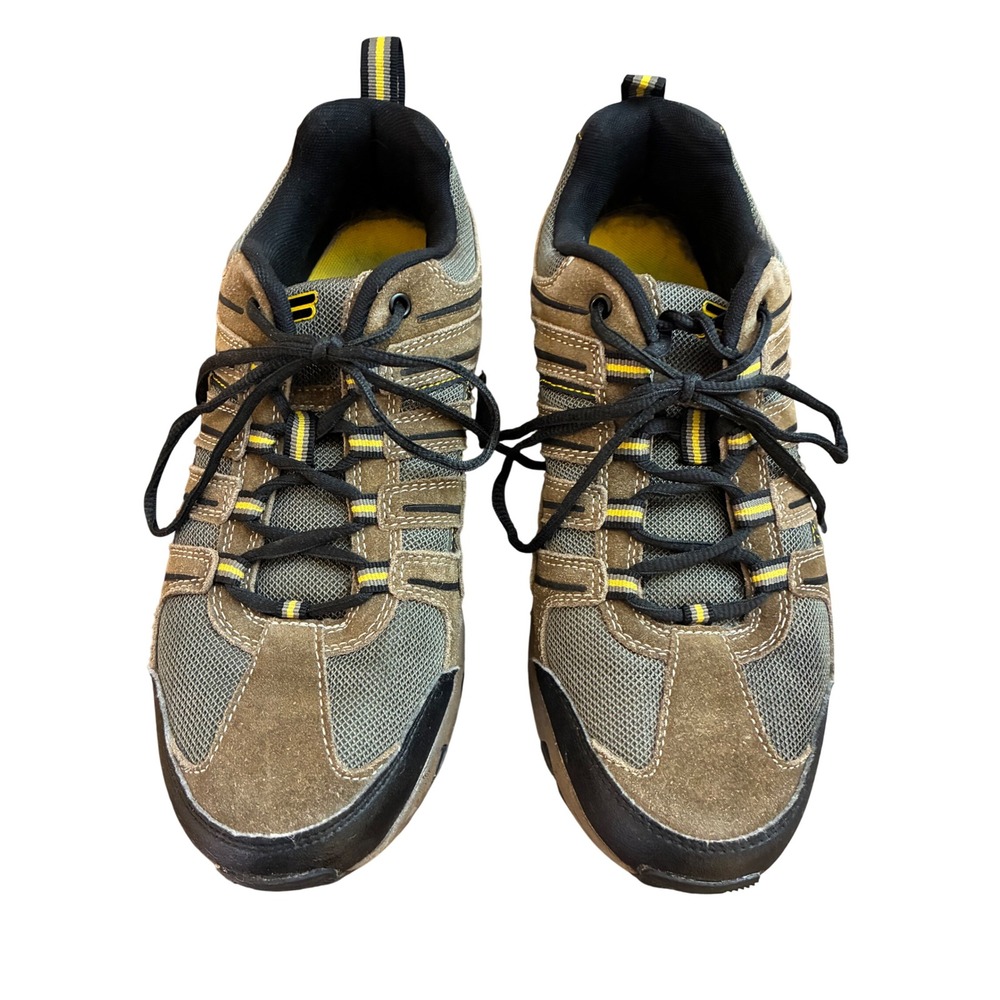 Fila Mens Hiking Shoes Brown Olive Yellow Vintage Trail Sneakers 1SH40198-248 10